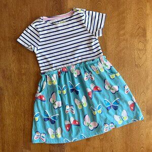 Mini Boden butterfly mixie dress 7-8